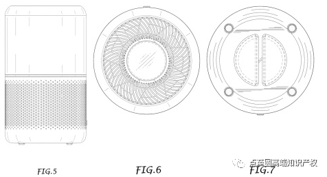 亚马逊侵权预警 空气净化器-美国外观专利侵权预警